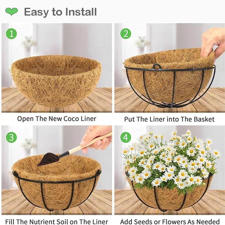 Amazon.co.jp: Vanze ハンギングバスケット プランター コココ コイ